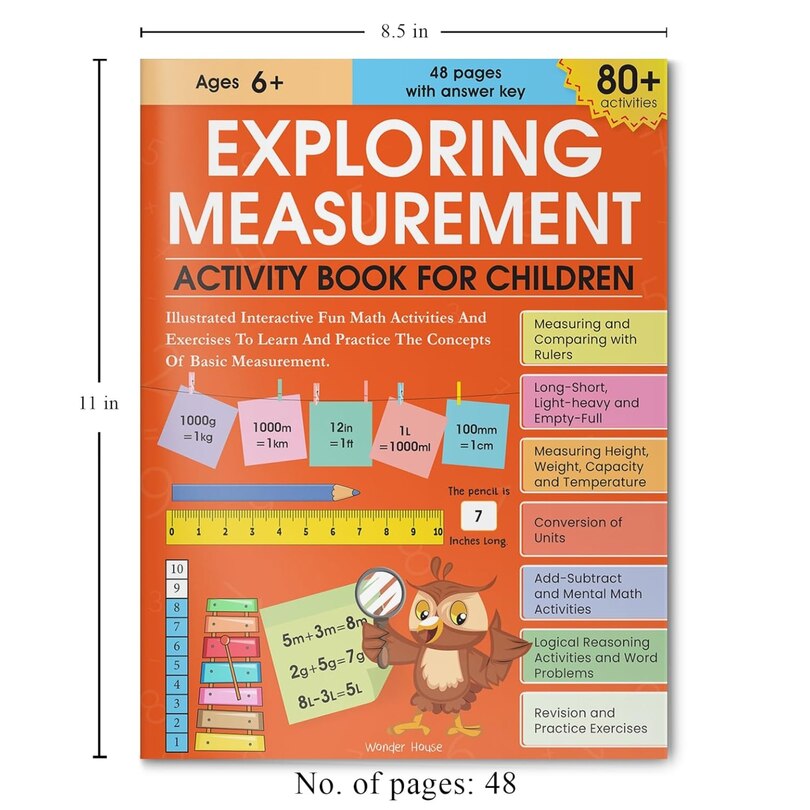 Aper&ccedil;u du contenu 4_Exploring Measurement Activity Book For Children