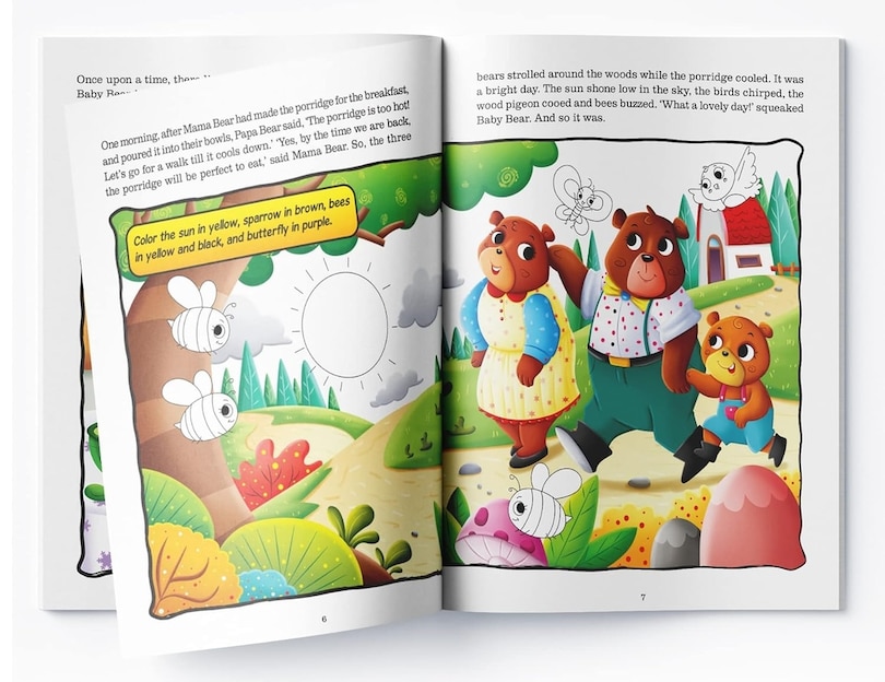 Sample content 2_Fairy Tales Comprehension: Goldilocks and the three Bears