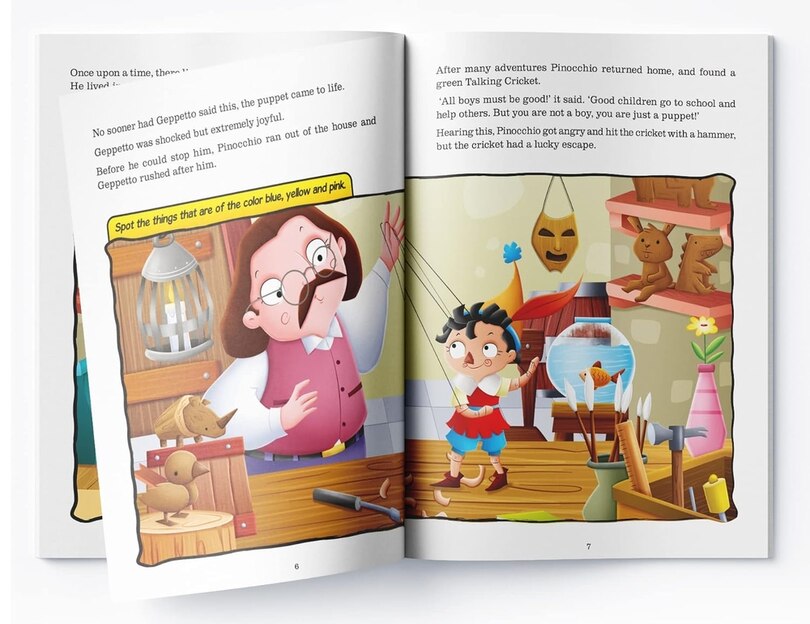 Aper&ccedil;u du contenu 2_Fairy Tales Comprehension: Pinocchio