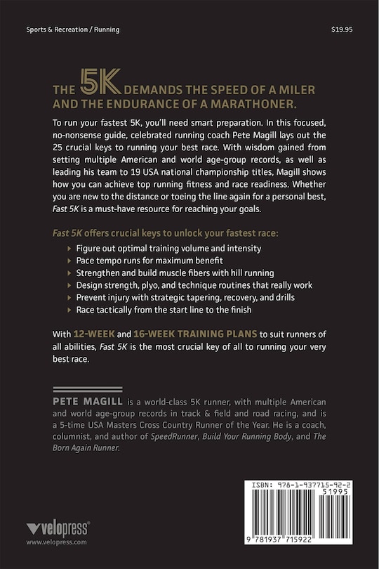 Couverture arri&egrave;re_Fast 5K: 25 Crucial Keys and 4 Training Plans