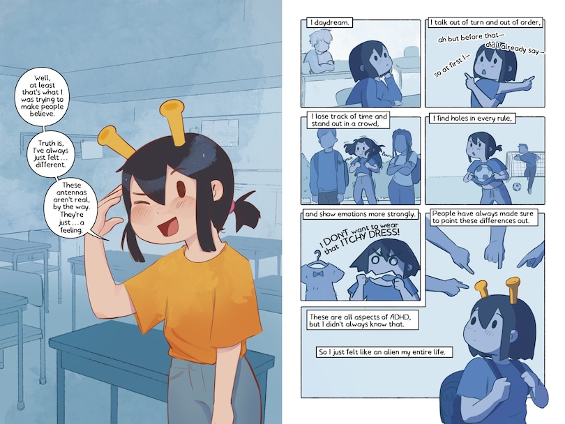 Sample content 5_Feeling Like an ADHD Alien: A Graphic Novel