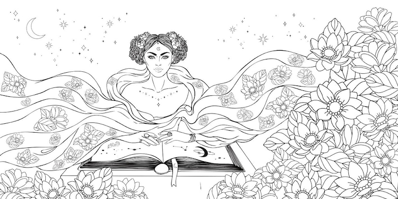 Sample content 3_Feminine Alchemy Coloring Book