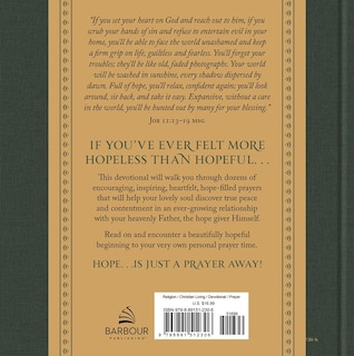 Couverture arri&egrave;re_Filled with Hope Devotions and Prayers