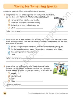 Sample content 4_Financial Literacy and Life Skills for Kids, Age 10 - 11 Workbook