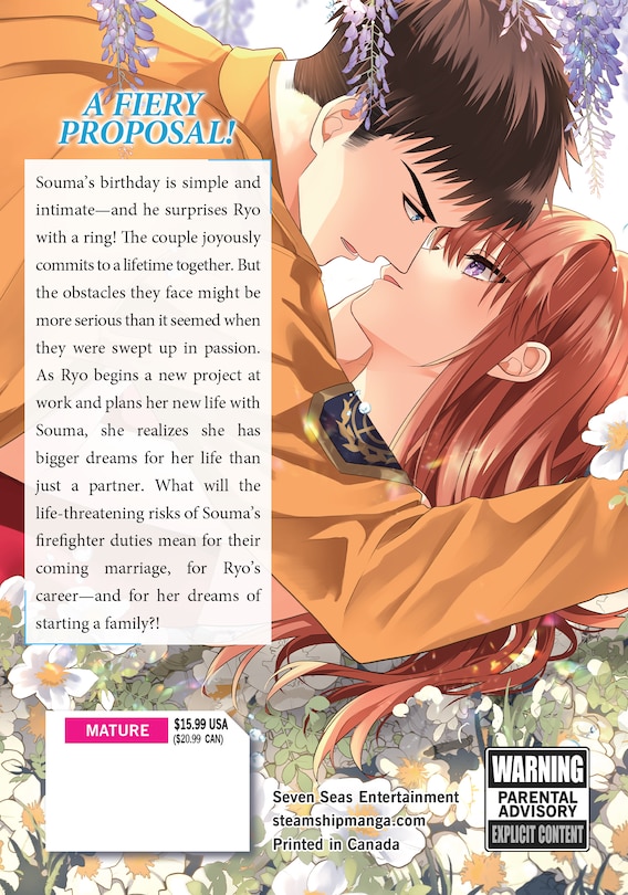 Back cover_Fire in His Fingertips: A Flirty Fireman Ravishes Me with His Smoldering Gaze Vol. 10