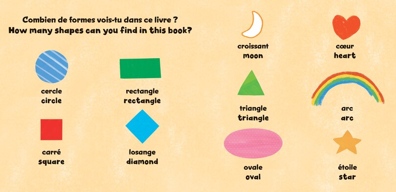 Aper&ccedil;u du contenu 4_First Friends: Shapes (Bilingual French & English)