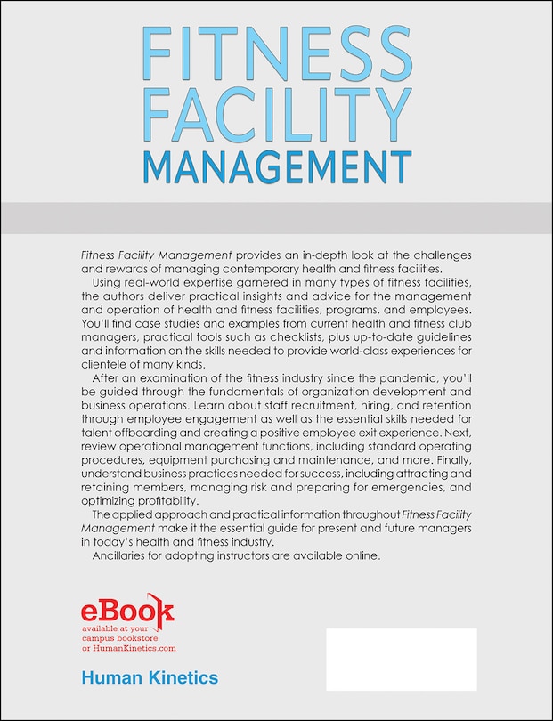 Back cover_Fitness Facility Management