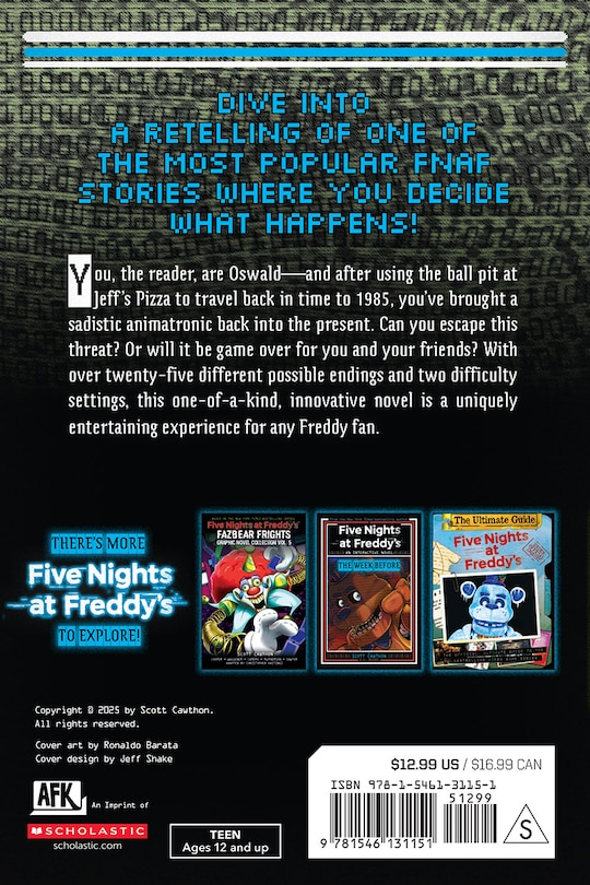 Back cover_Five Nights at Freddy's: Return to the Pit (Interactive Novel #2)