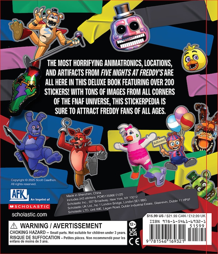 Couverture arrière_Five Nights at Freddy's Stickerpedia