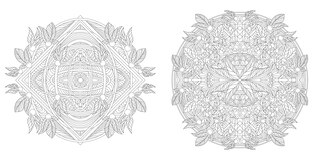 Sample content_Floral Mandalas Coloring Book