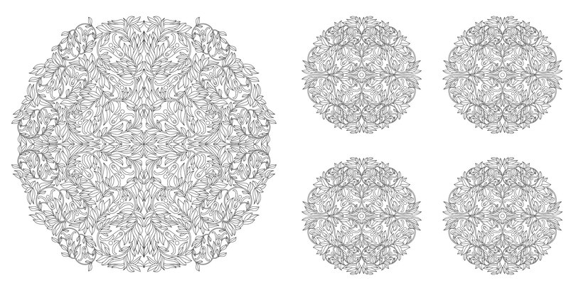 Sample content 3_Floral Mandalas Coloring Book