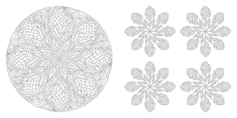 Sample content 5_Floral Mandalas Coloring Book