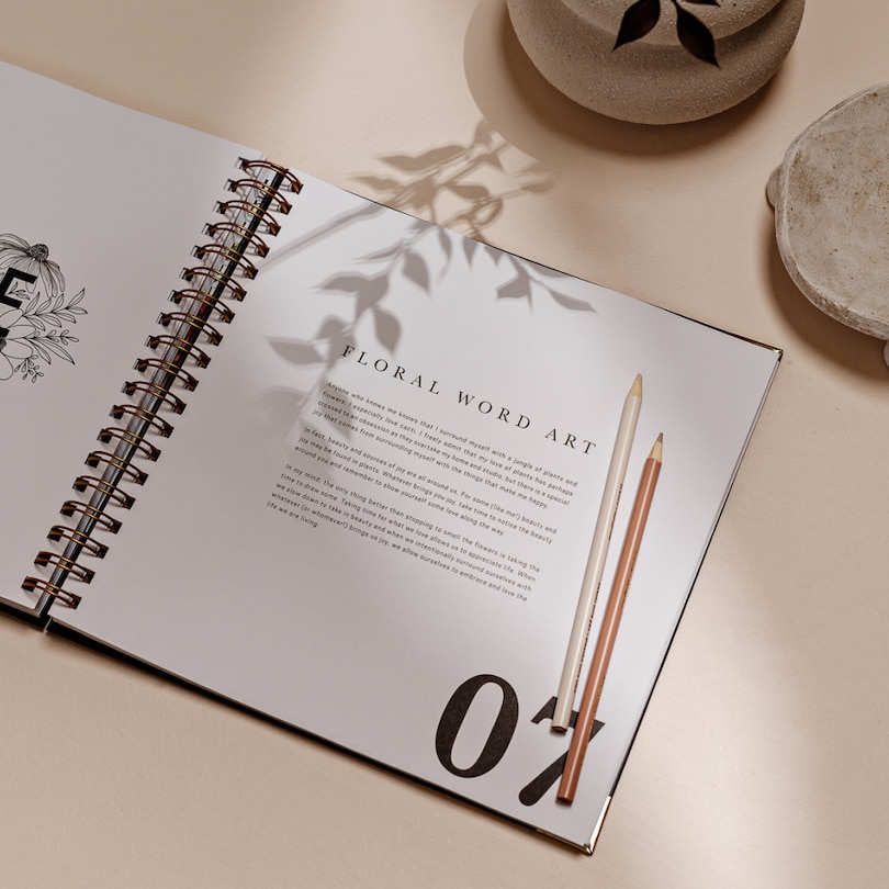 Aper&ccedil;u du contenu 5_Florals By Hand