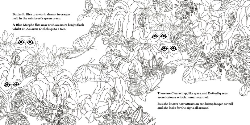 Sample content 2_Fly, Butterfly, Fly! Colouring Book