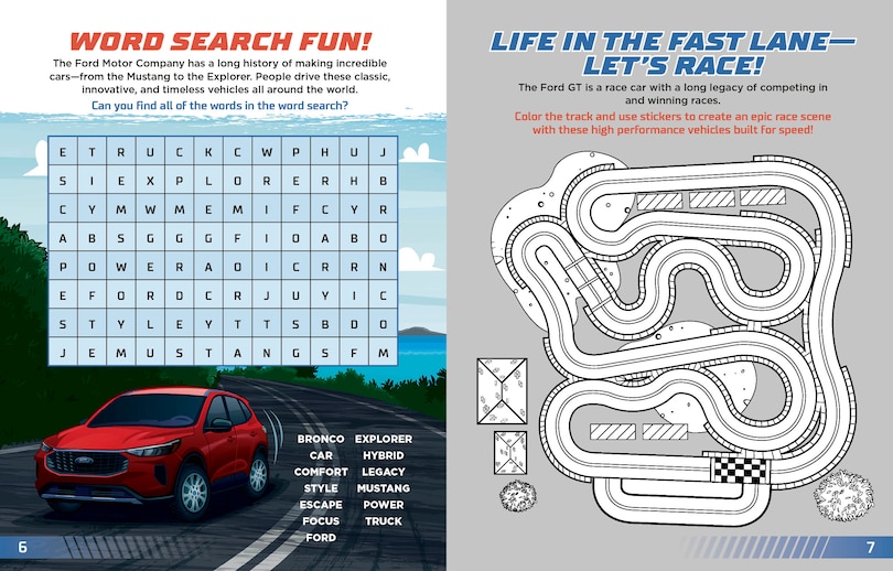 Sample content 2_Ford: On the Road Sticker & Activity Book