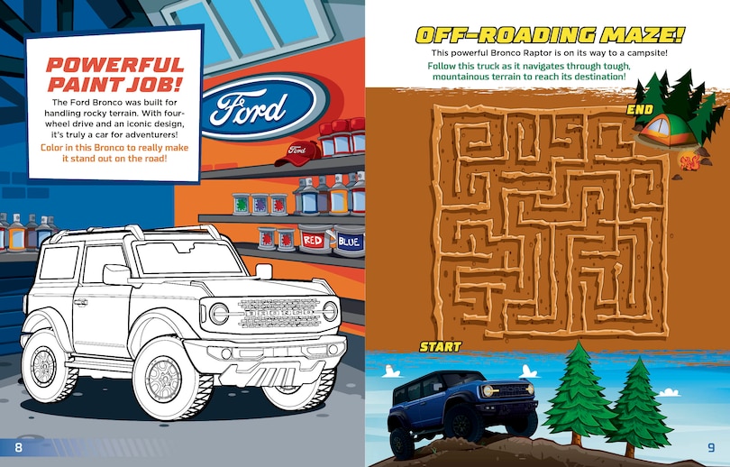 Sample content 3_Ford: On the Road Sticker & Activity Book