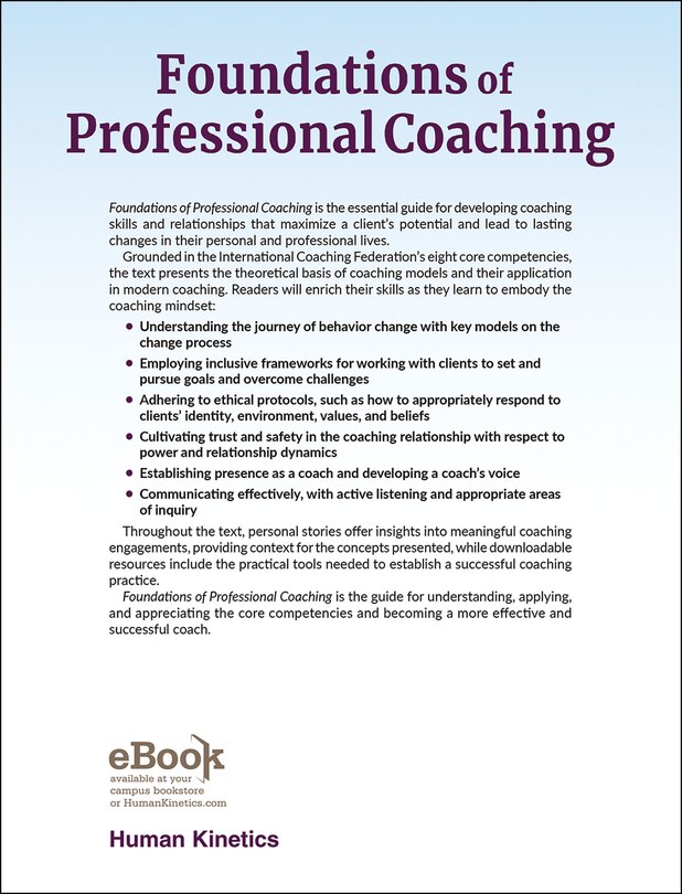 Back cover_Foundations Of Professional Coaching