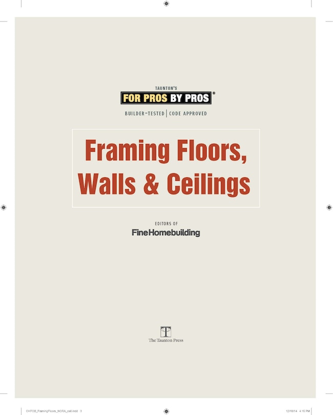 Aper&ccedil;u du contenu_Framing Floors, Walls & Ceilings