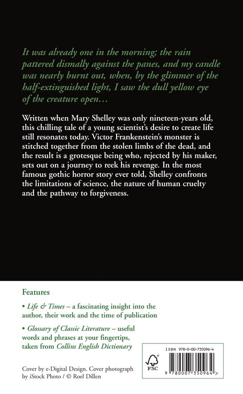 Couverture arri&egrave;re_Frankenstein