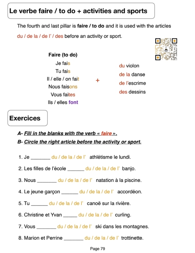 Sample content_French Booklet Advanced I