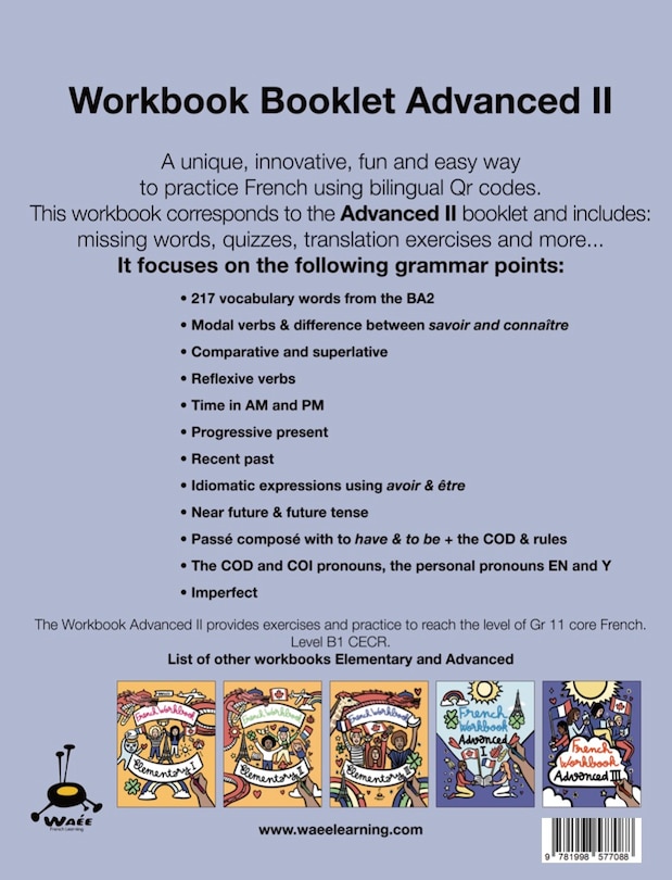 Back cover_French Workbook Advanced II