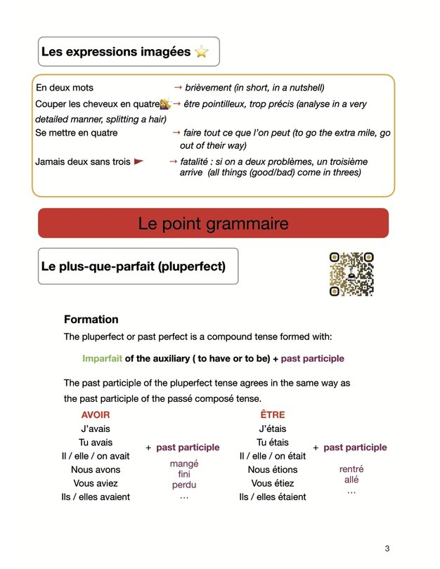 Sample content 2_French Booklet Advanced III