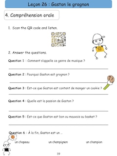 Sample content_French Booklet Elementary III