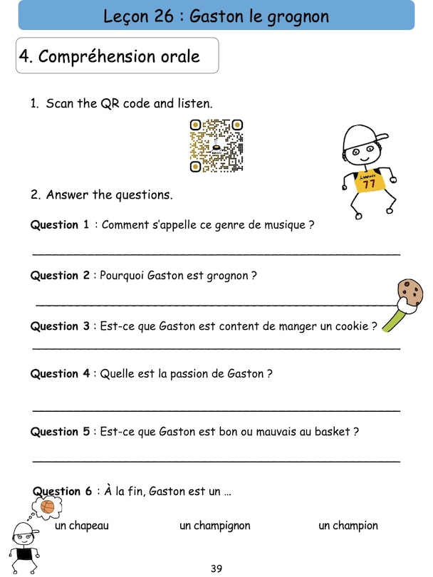 Sample content_French Booklet Elementary III