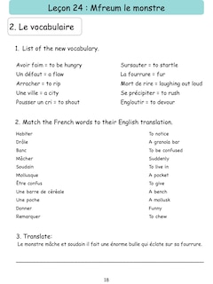 Sample content 2_French Booklet Elementary III