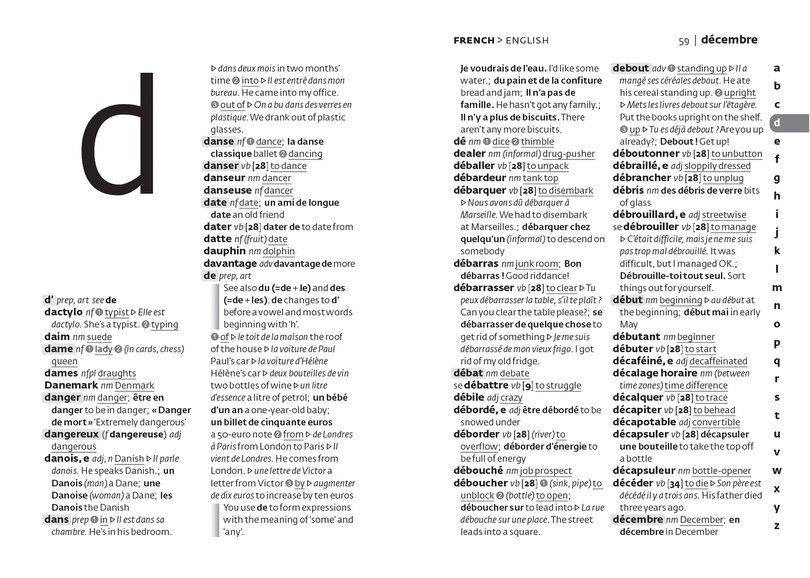 Aperçu du contenu_French School Gem Dictionary: Trusted support for learning, in a mini-format (Collins School Dictionaries)