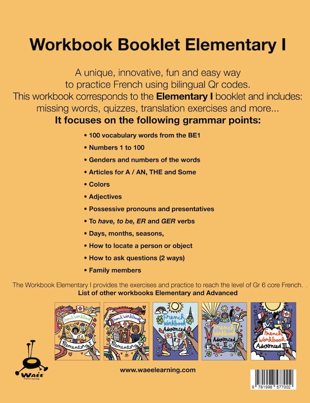 Back cover_French Workbook Elementary I