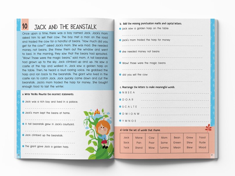 Aper&ccedil;u du contenu_Fun Time Reading Comprehension - Activity Workbook For Children - Level 1