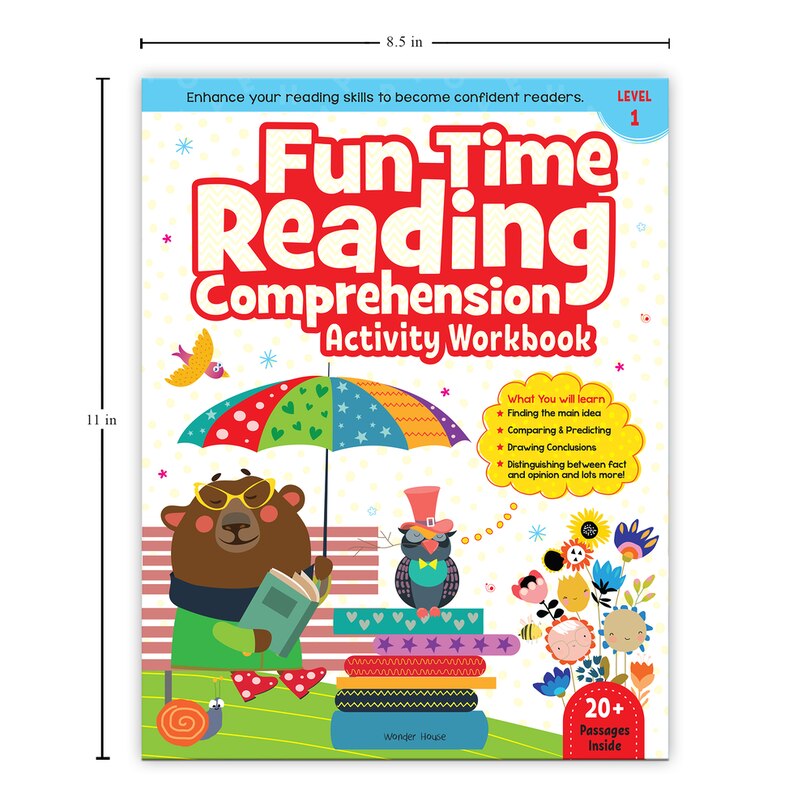 Aper&ccedil;u du contenu 4_Fun Time Reading Comprehension - Activity Workbook For Children - Level 1