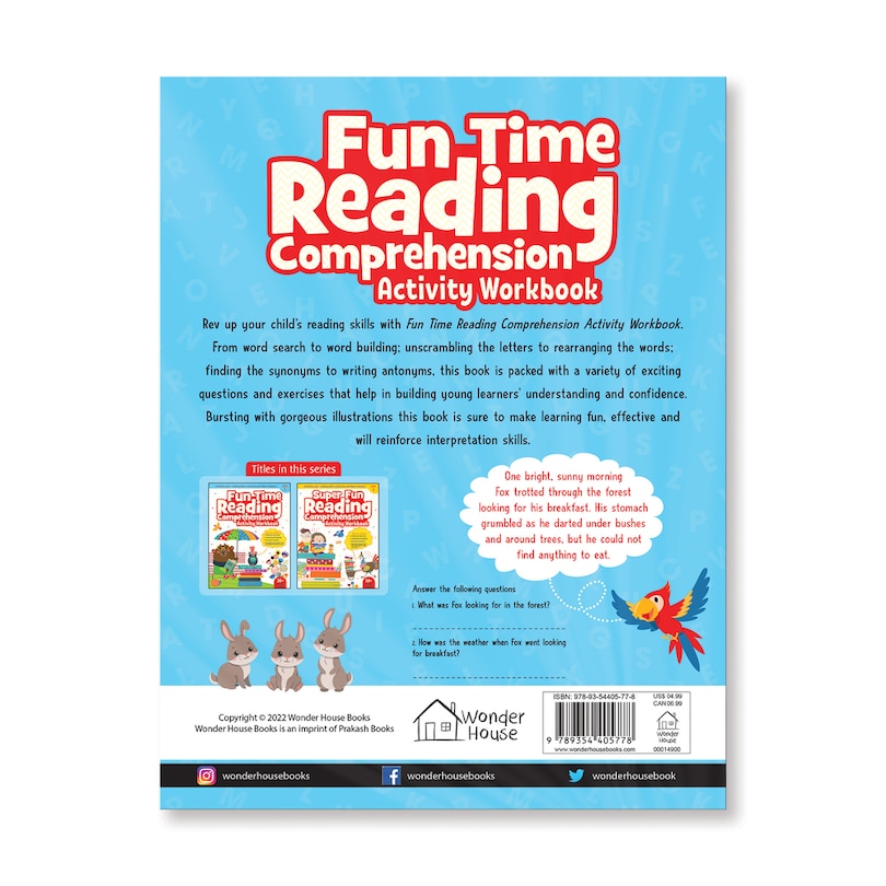 Aper&ccedil;u du contenu 5_Fun Time Reading Comprehension - Activity Workbook For Children - Level 1