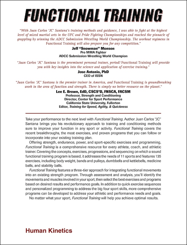 Back cover_Functional Training