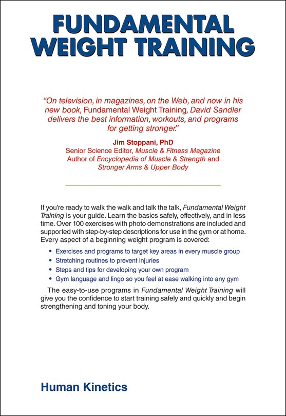 Couverture arri&egrave;re_Fundamental Weight Training