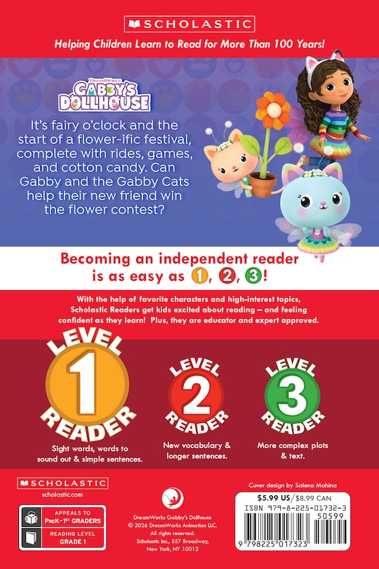 Couverture arri&egrave;re_Gabby's Dollhouse: Fairy Fun (Scholastic Reader, Level 1)