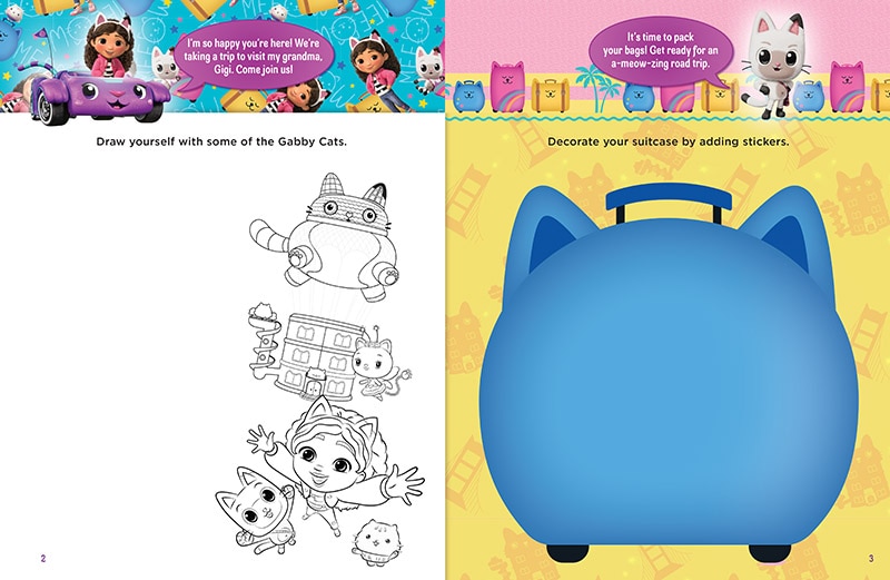 Sample content 3_Gabby's Dollhouse: The Movie (Gabby's Dollhouse: Sticker Activity Book with Shiny Stickers)