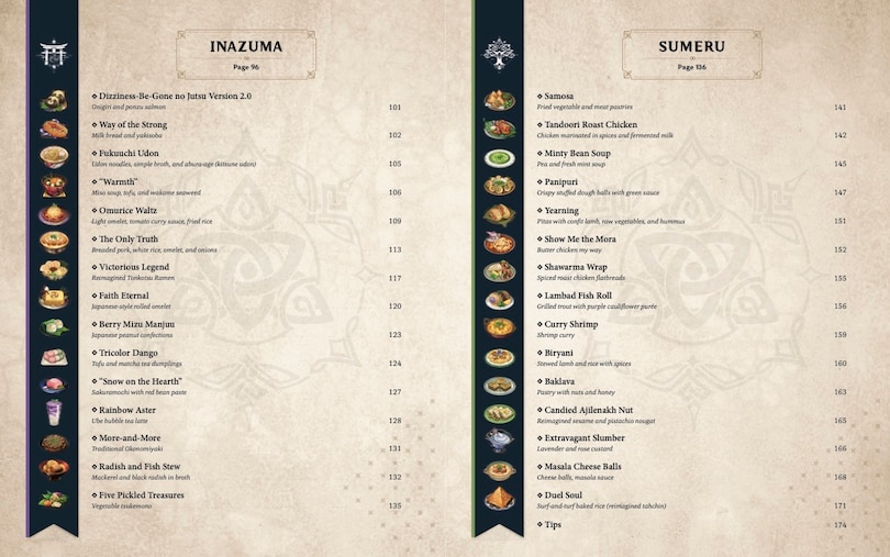 Sample content_Genshin Impact Official Cookbook: Culinary Journeys Across Teyvat