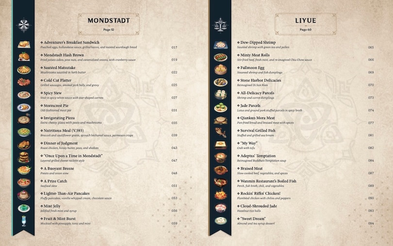 Sample content 2_Genshin Impact Official Cookbook: Culinary Journeys Across Teyvat