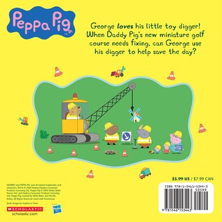 Back cover_George's Digger (Peppa Pig 8x8 Storybook #40)