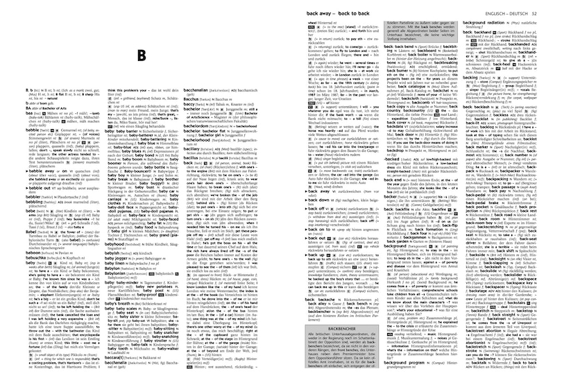 Aper&ccedil;u du contenu 2_German Dictionary Complete and Unabridged