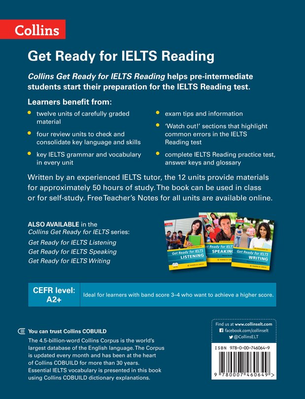 Back cover_Get Ready for IELTS - Reading