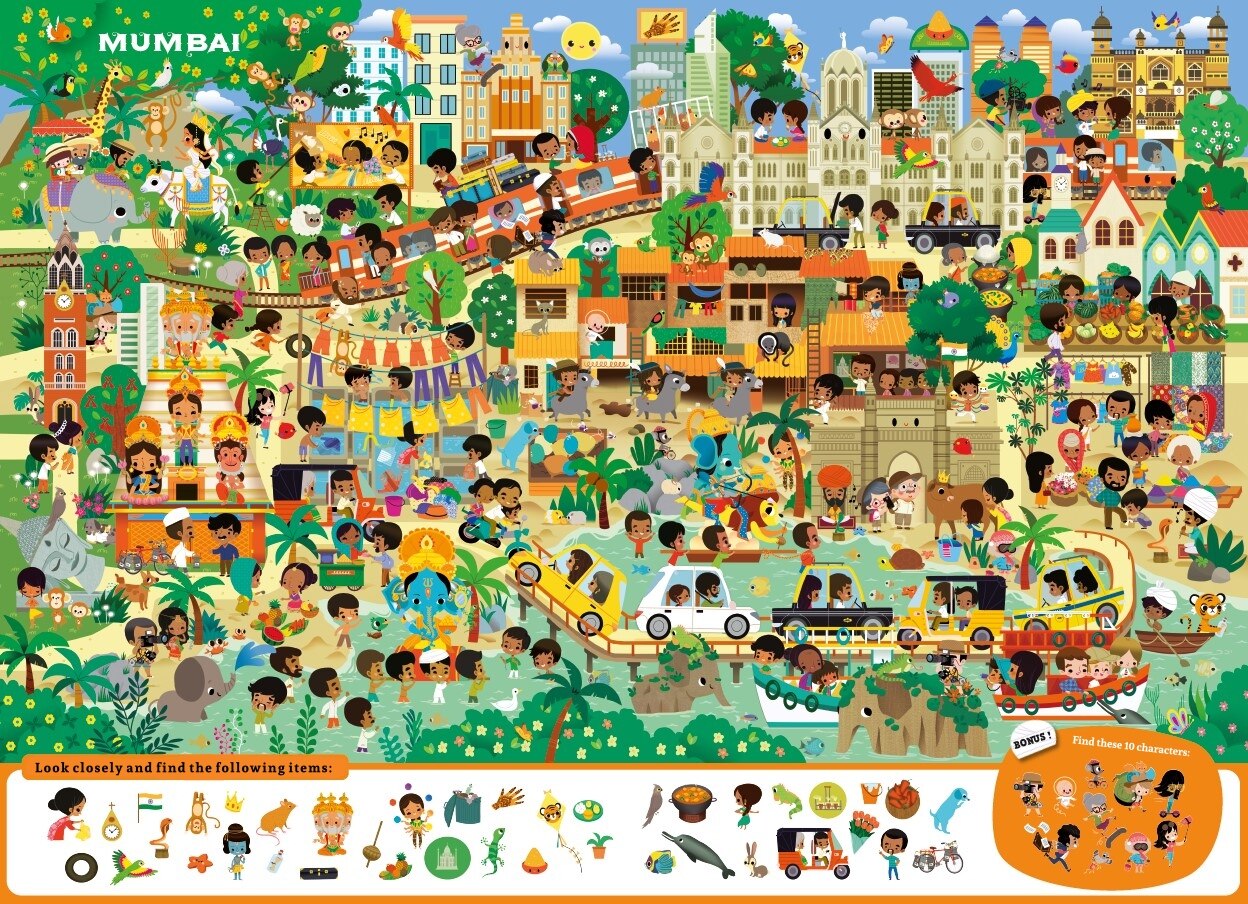 Giant Seek-and-find Crazy City! ('bd') | Indigo