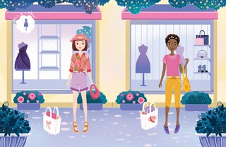 Sample content_Glittery Fashion Designer Sticker Book