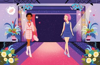 Sample content 2_Glittery Fashion Designer Sticker Book