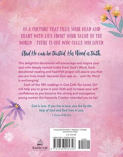 Back cover_God Calls You Loved, Girl