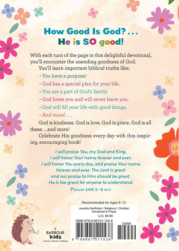 Couverture arrière_God Is So Good: Devotions and Prayers for Girls