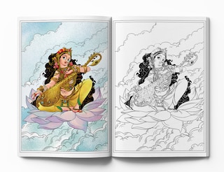Sample content 2_Gods and Goddesses - Spiritual Coloring Book