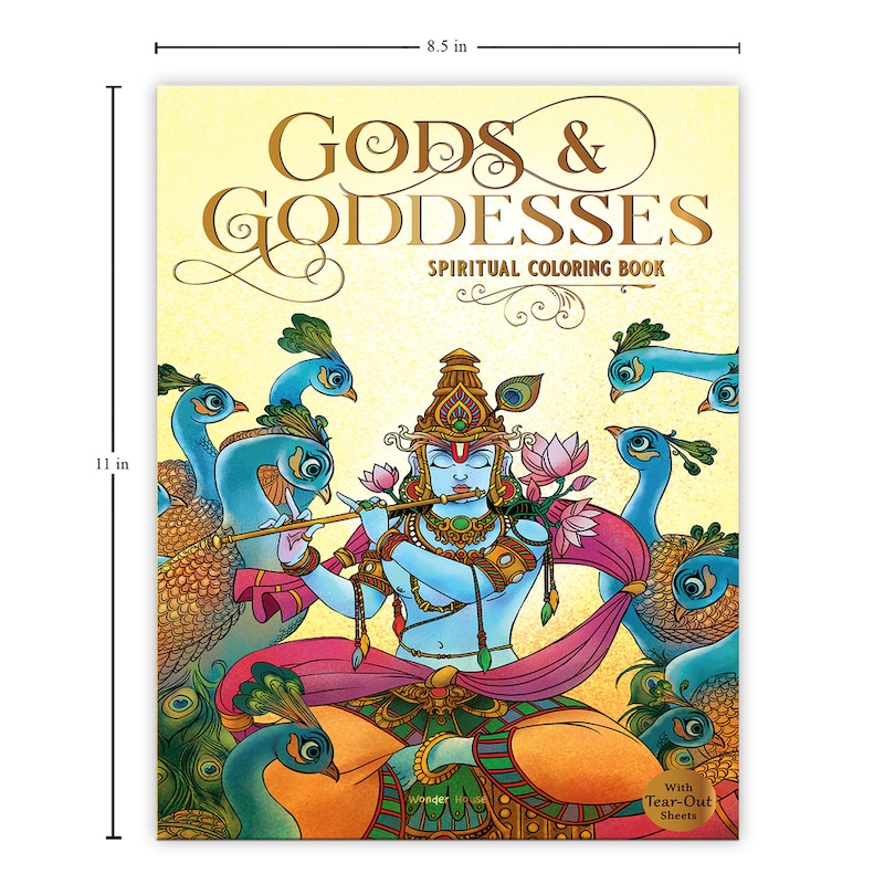 Sample content 4_Gods and Goddesses - Spiritual Coloring Book